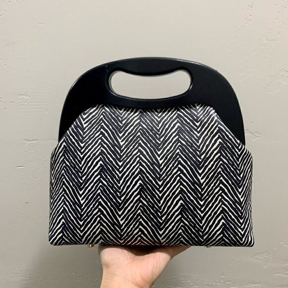 Handmade Genuine Calfskin Wooden Frame Satchel/Shoulder Bag/Crossbody - Picture 7 of 16